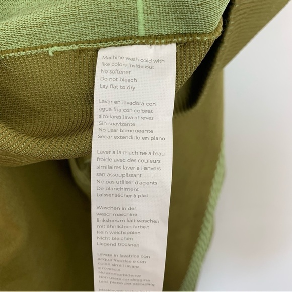 Fabletics High Waisted Seamless Check Green Leggings Size Medium - Picture 9 of 11